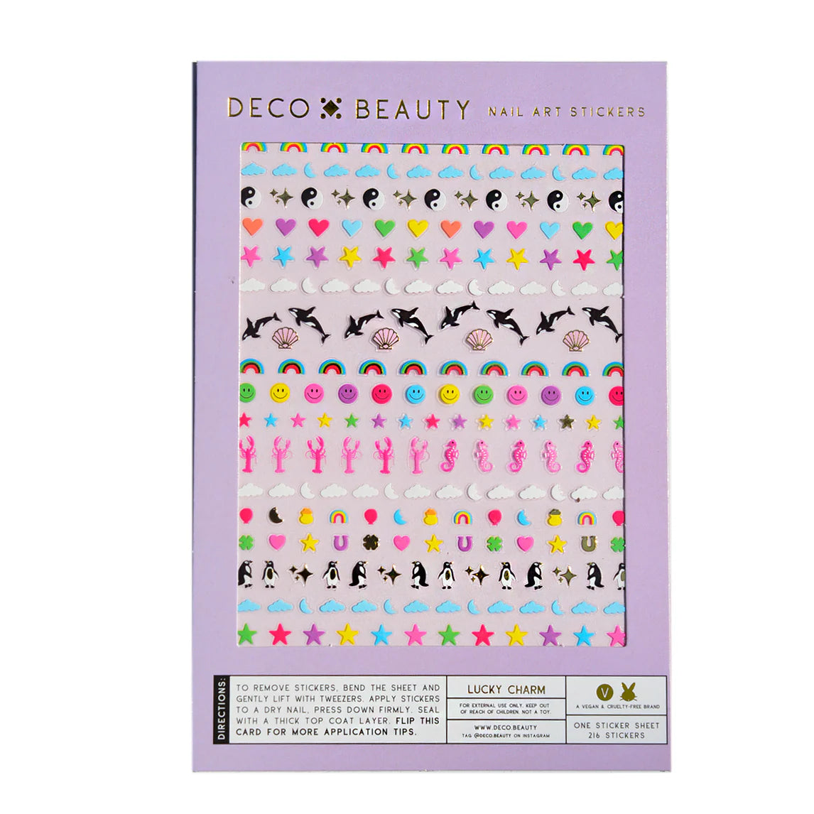 Deco Beauty Nail Stickers Lucky Charm B449