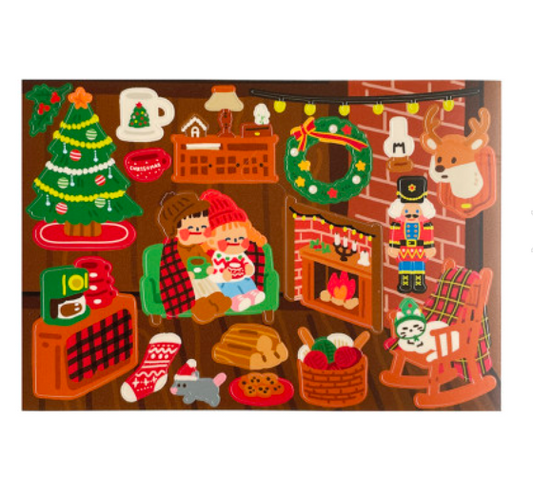 Dingamart Christmas Hut sticker C102