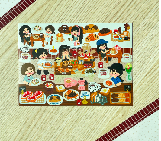 Dingamart Cafe Crookie sticker b649