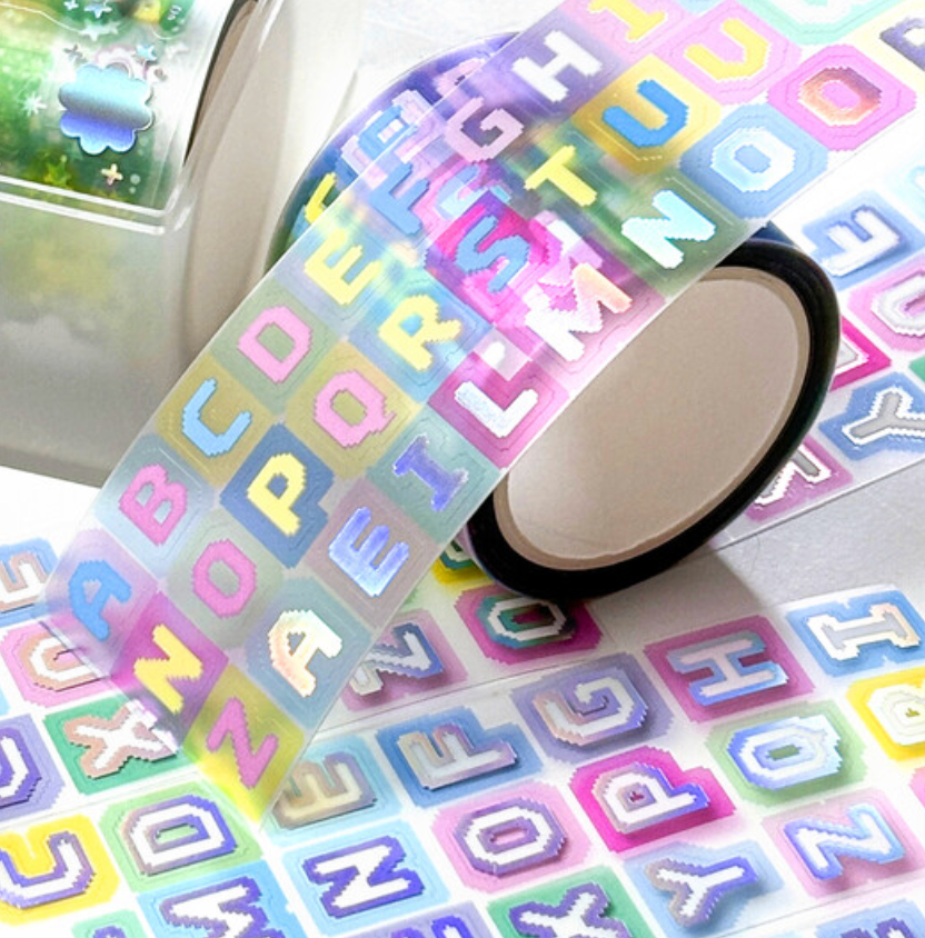 Ppomppom Letters sticker roll w138