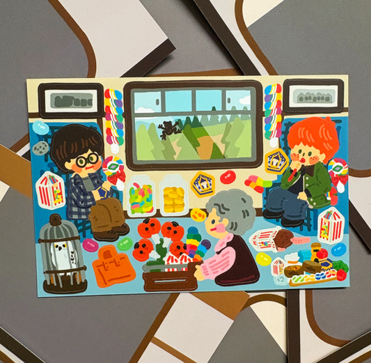 Dingamart  Harry's Train Cabin Sticker b627