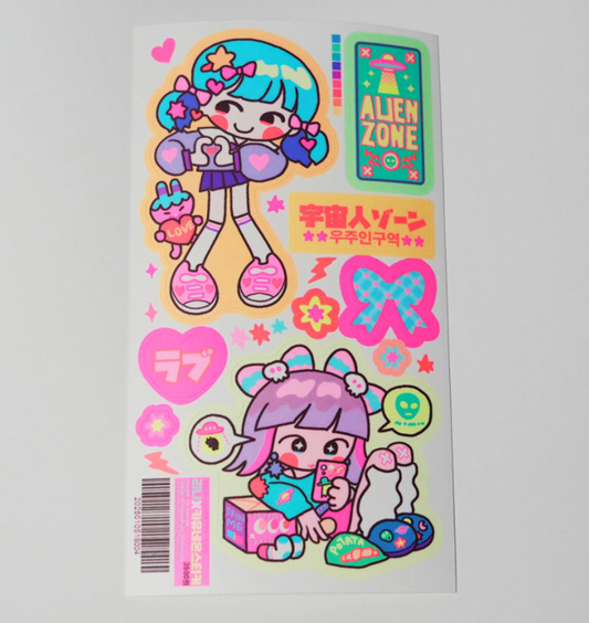 S.S.S. by Leenahoo Lina x Kayu Neon sticker B483