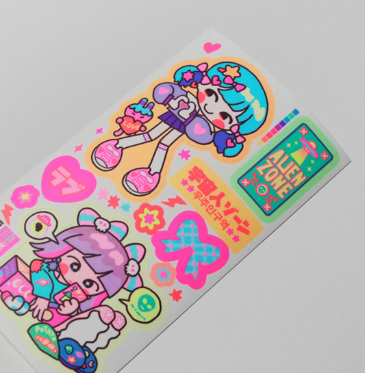 S.S.S. by Leenahoo Lina x Kayu Neon sticker L06