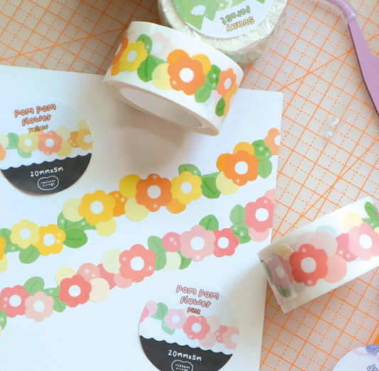 Bunny Bag with Flower Washi set