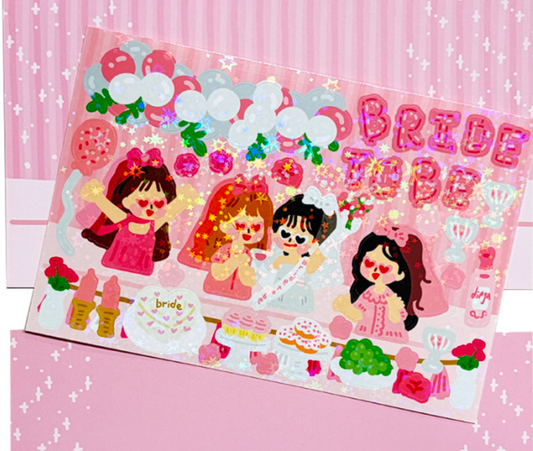 Dingamart Bridal Shower Sticker B508