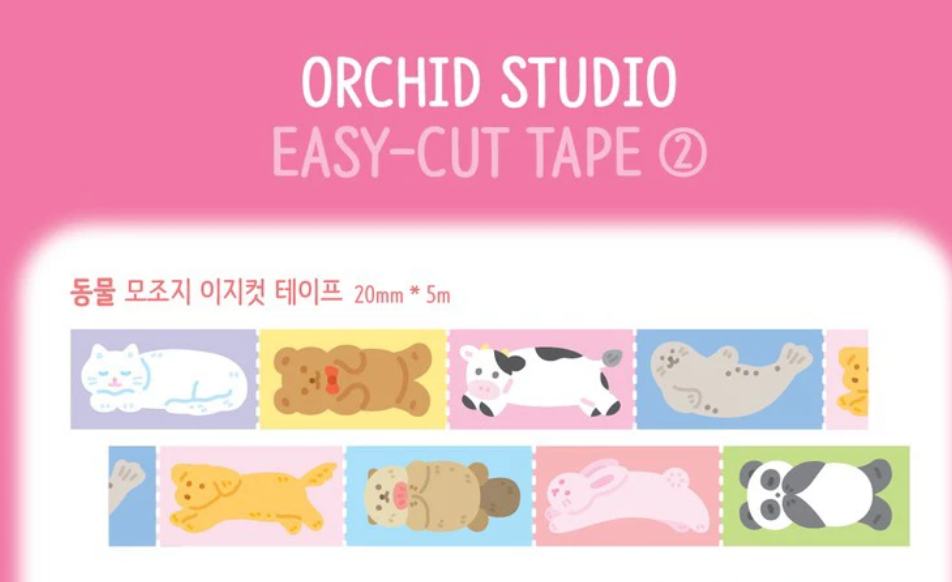 Orchid Studio easy tear animal tape w199