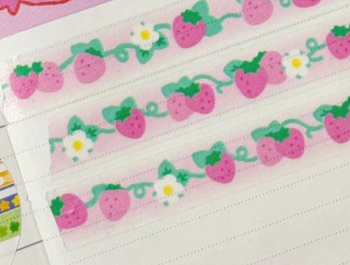 Orchid Studio Strawberry Washi w200