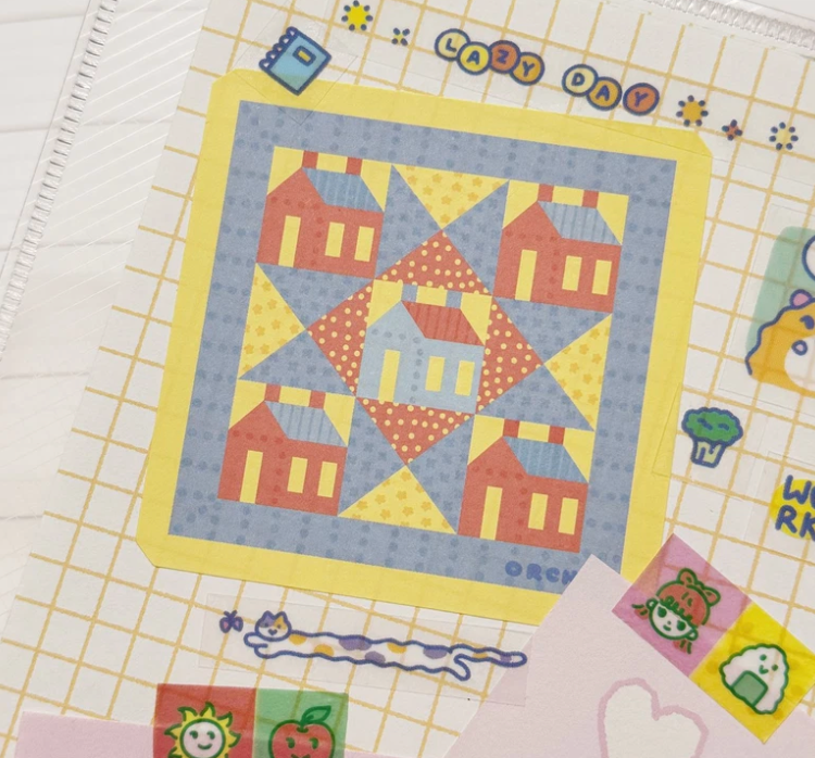 Orchid Studio Quilt memo sticker pack B578
