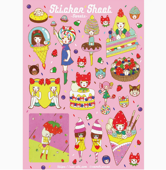 Naoshi Sweets Sticker sheet B588