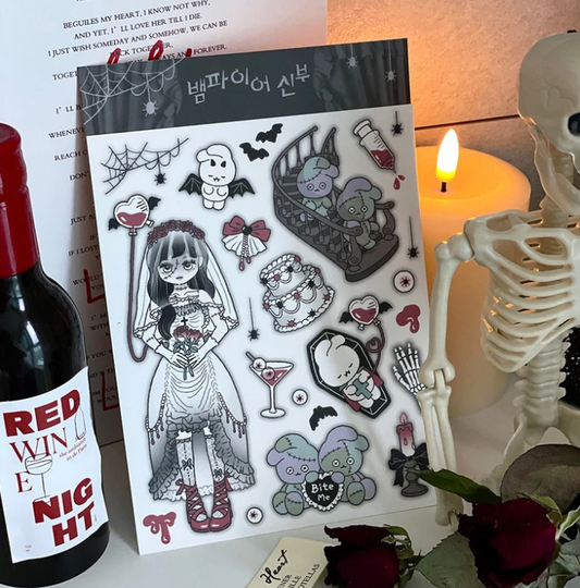 Ato and Bandi Vampire Bride sticker b696