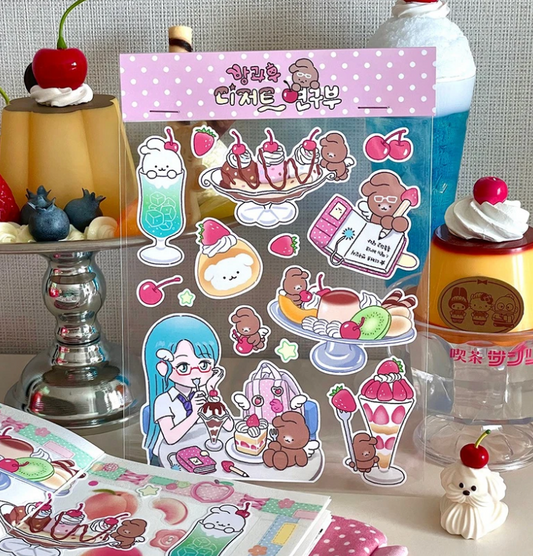 Ato and Bandi After School Dessert sticker b698