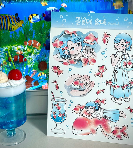 Ato and Bandi Goldfish sticker b693