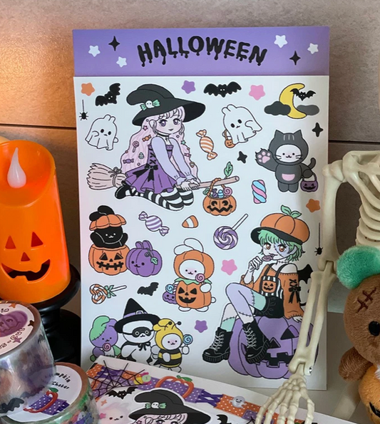 Ato and Bandi Halloween sticker b695