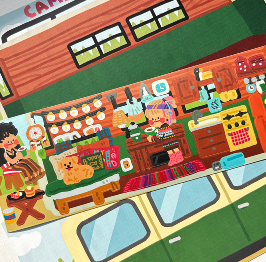 Dingamart Camper Van sticker B753