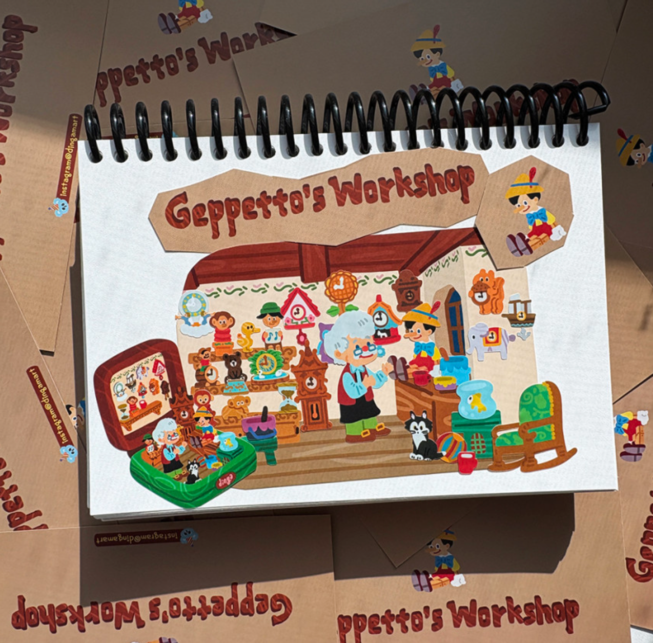 Dingamart Geppetto's Workshop sticker B750