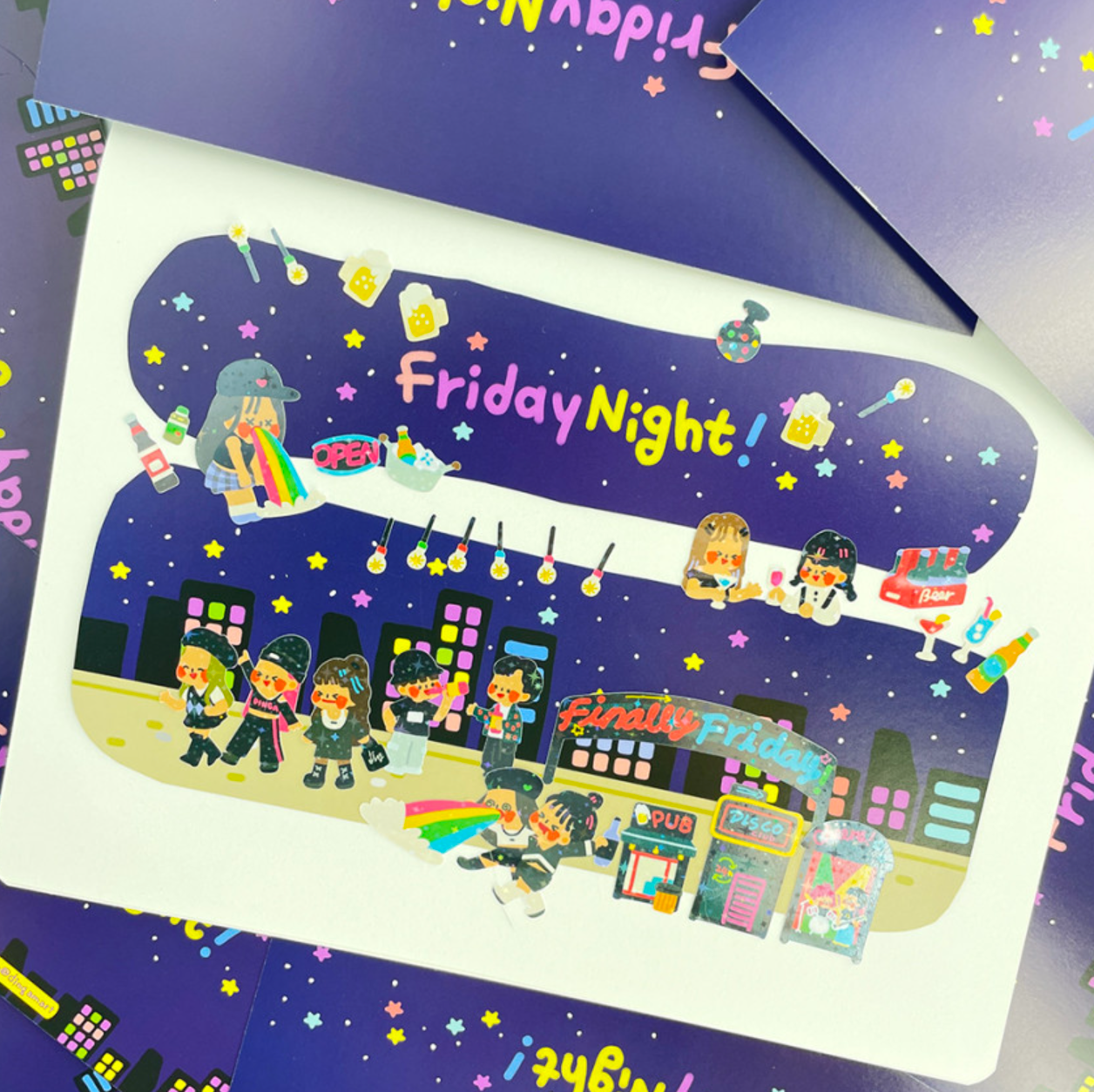 Dingamart Friday Night sticker B745
