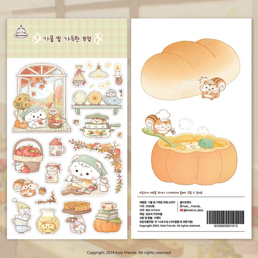 Hola Friends Autumn Kitchen sticker B732