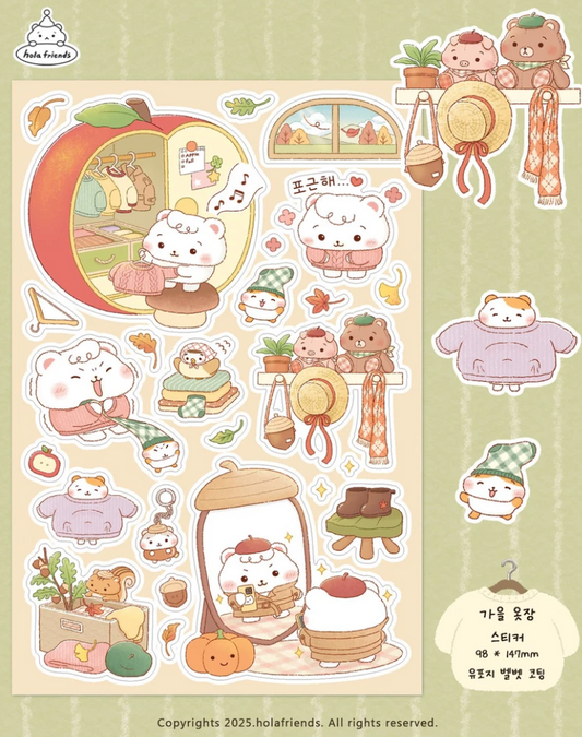 Hola Friends Autumn Style sticker B728