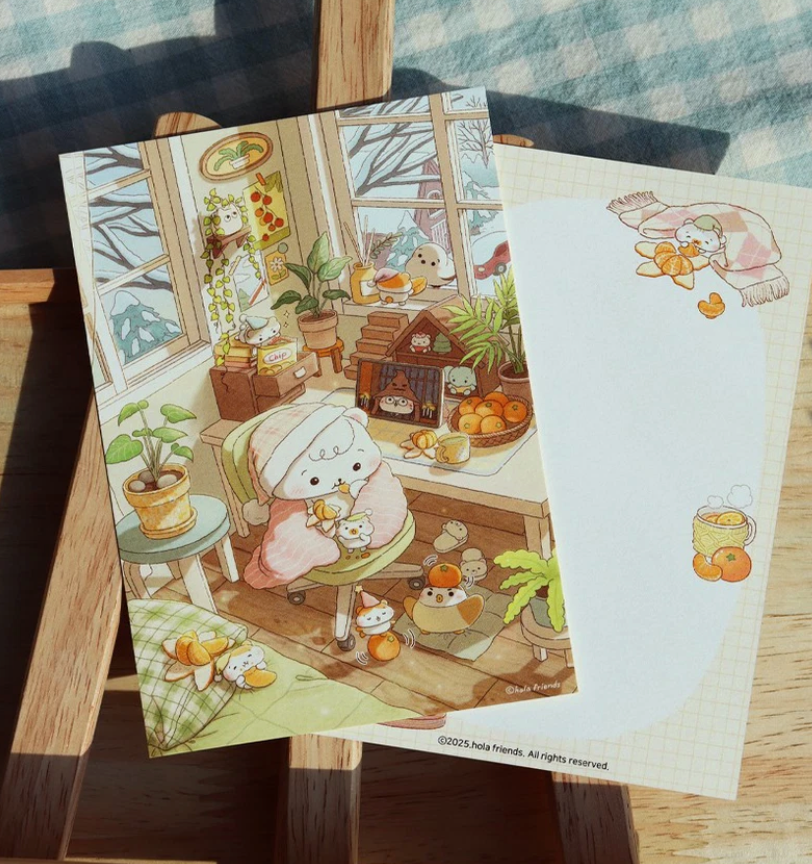 Hola Friends Cozy Postcard B720