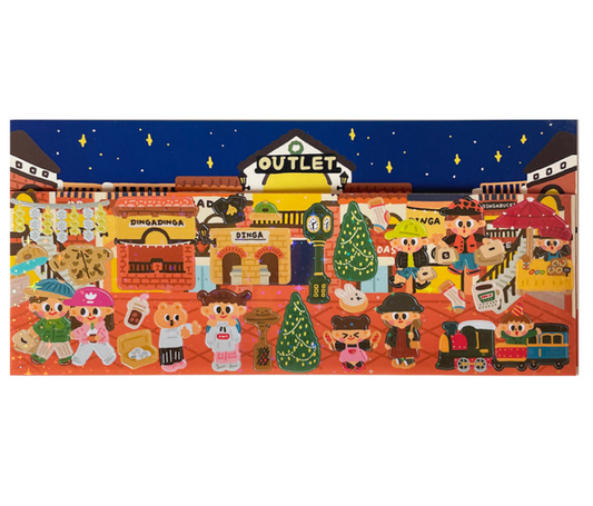 Dingamart Outlet sparkle sticker b362