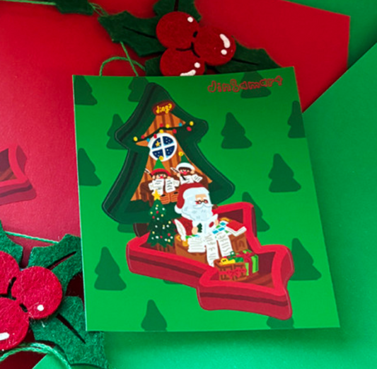 Dingamart Santa Pocket sticker b365