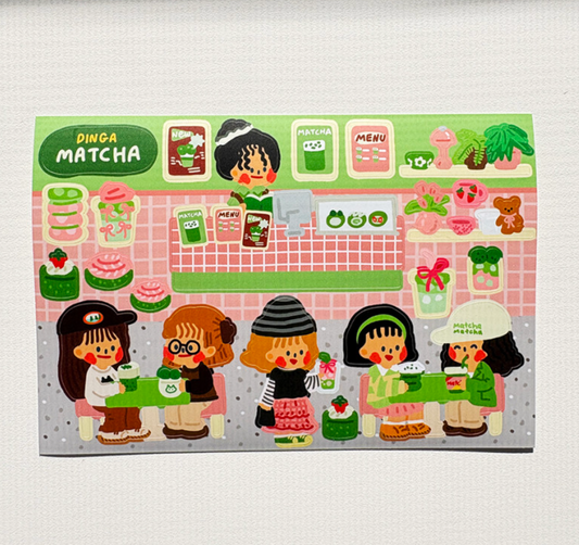 Dingamart Matcha sticker b800