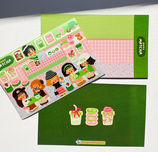 Dingamart Matcha sticker b800