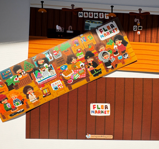 Dingamart Flea Market sticker b802