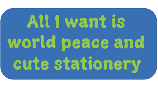 All I want vinyl sticker v45