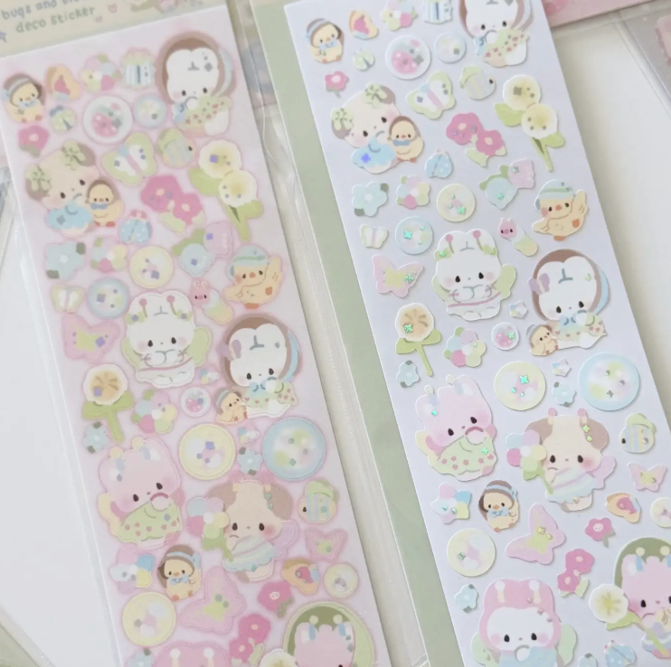 Atelier by Jo Bugs and Blooms Deco Sticker sheet b848