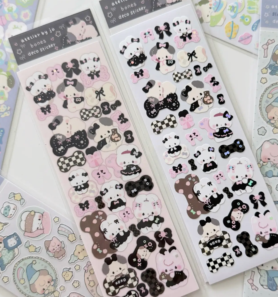 Atelier by Jo Bones Deco Sticker Sheet b849