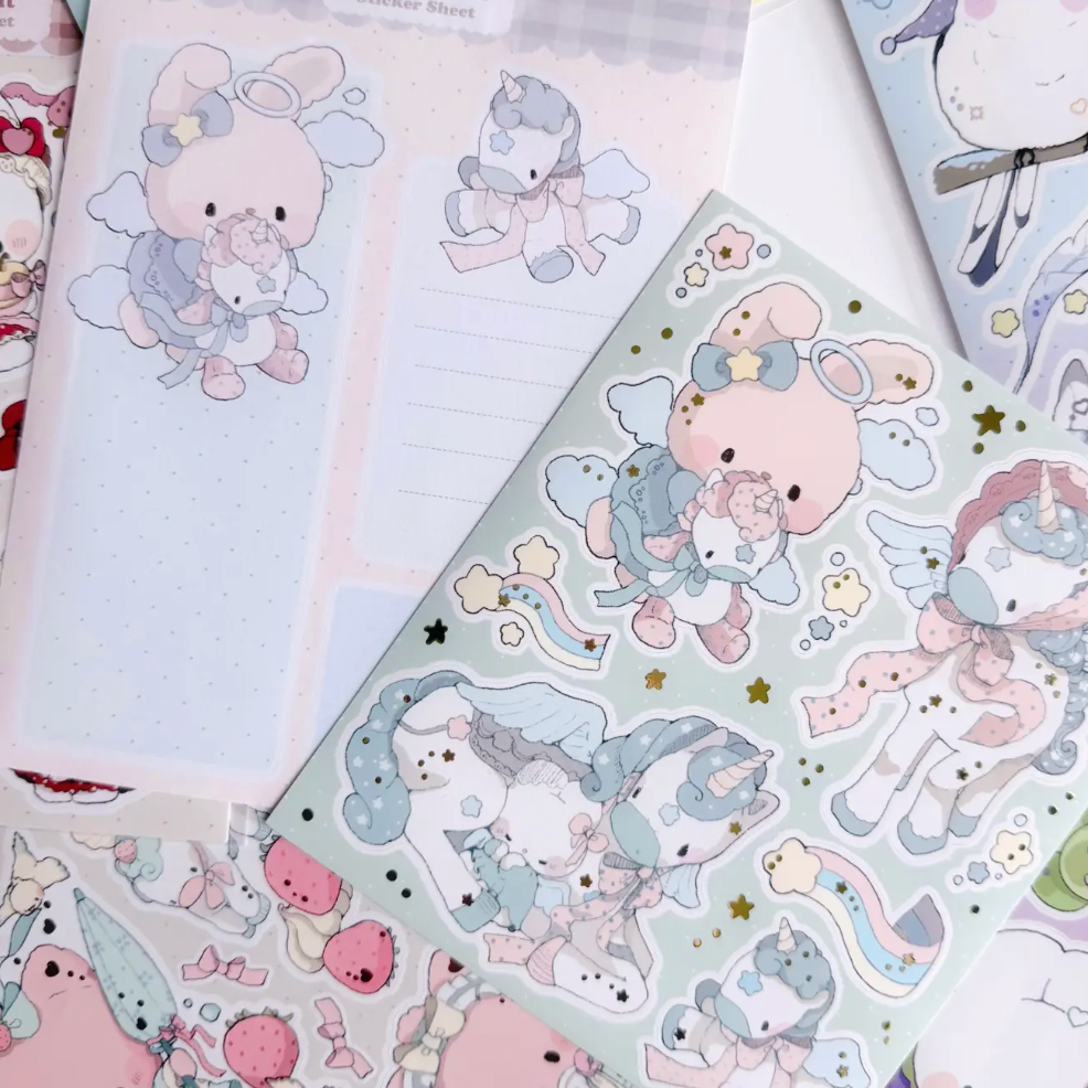 Atelier by Jo Dreamicorn large sticker sheet b844