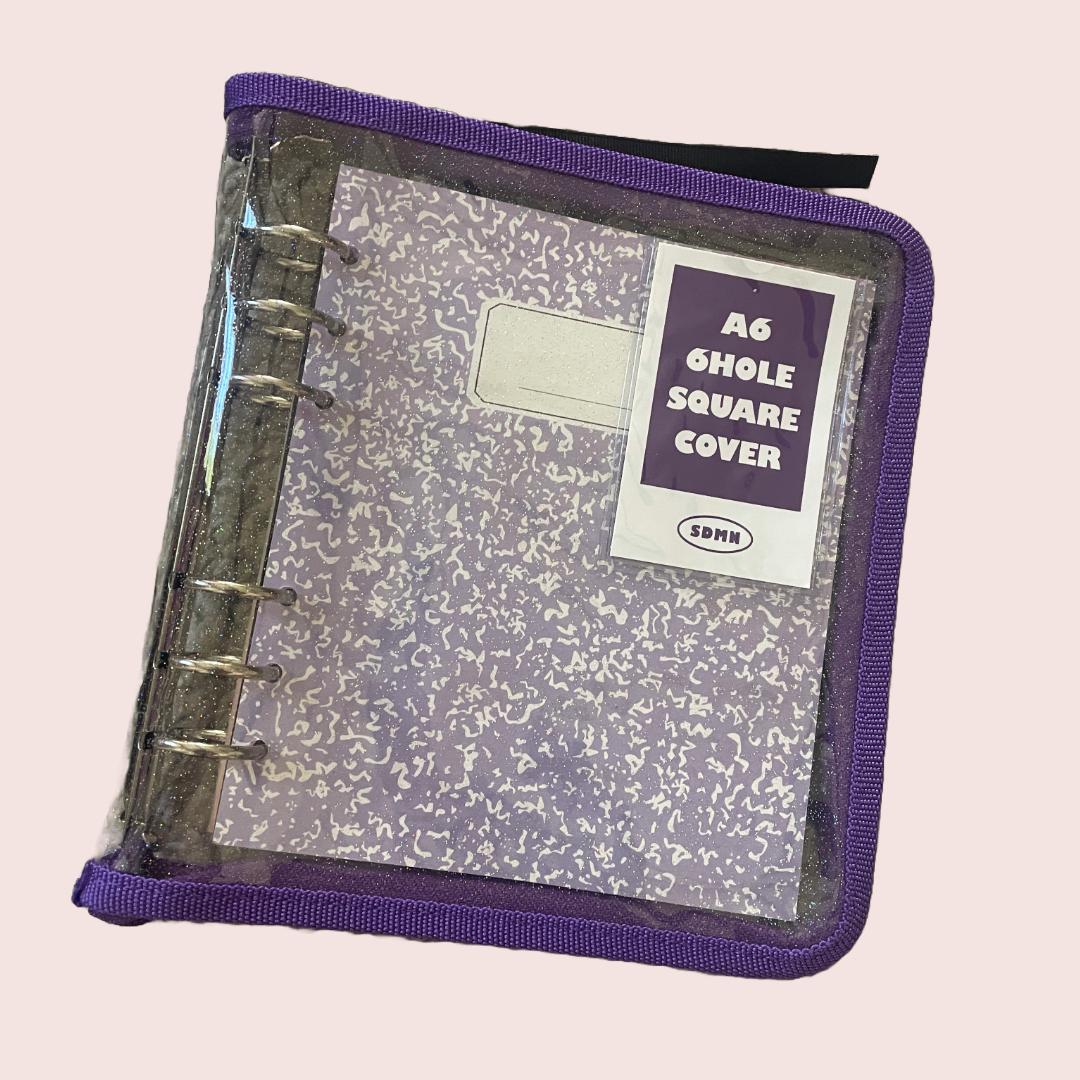 A6 6 Ring binder with paper