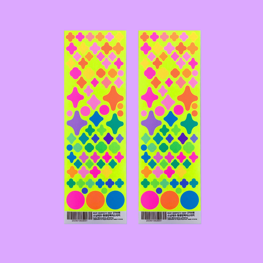 S.S.S. by Leenahoo Neon Twinkle Stars sticker A565