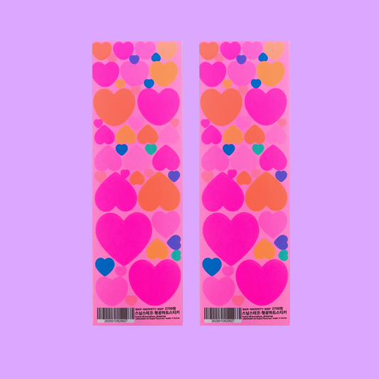 S.S.S. by Leenahoo Neon Hearts Sticker A566