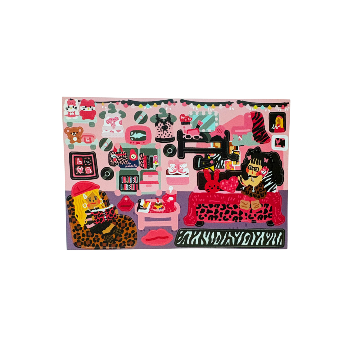 Dingamart Pink Gyaru y2k Room sticker