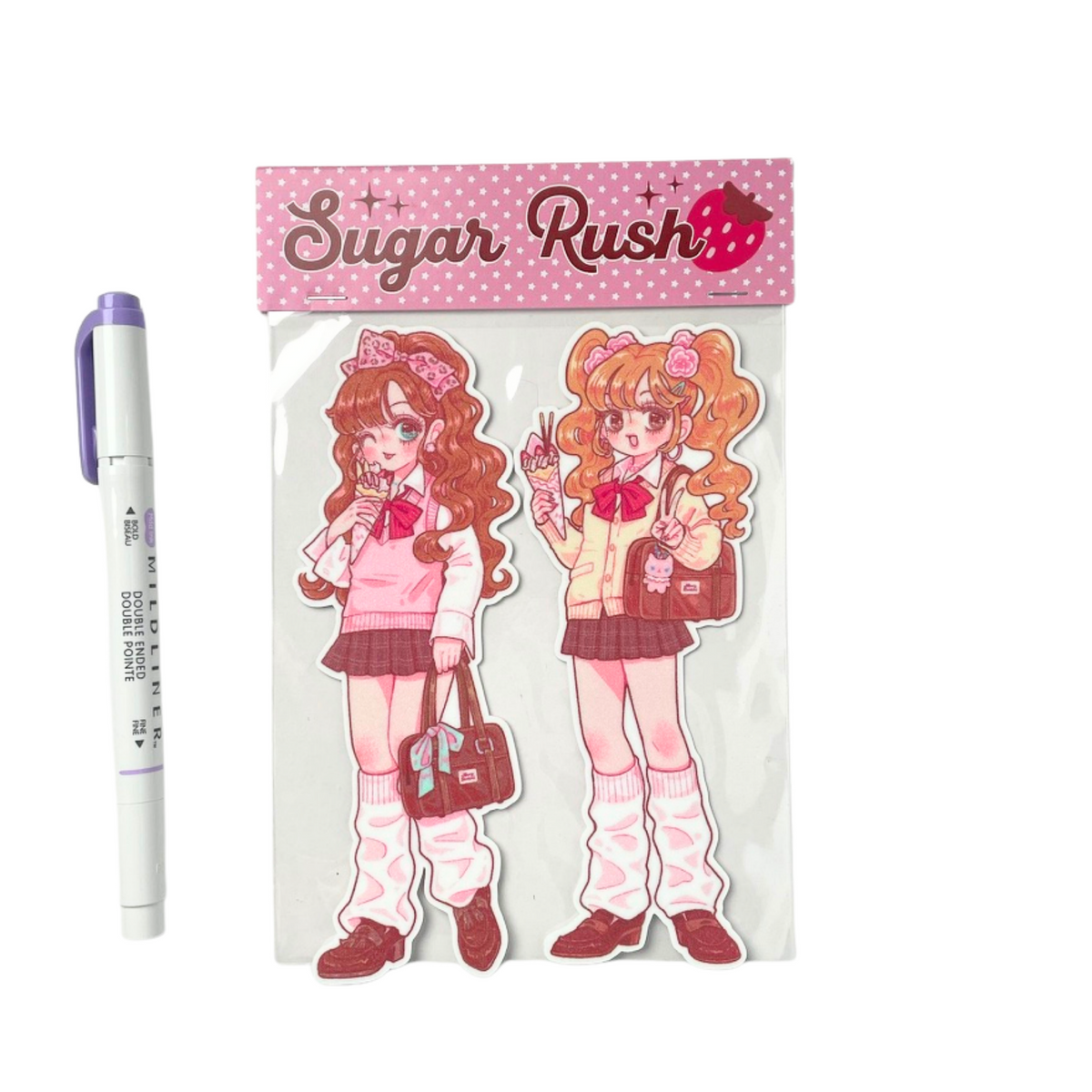Natsuput Sugar Rush Girls Doll Stickers