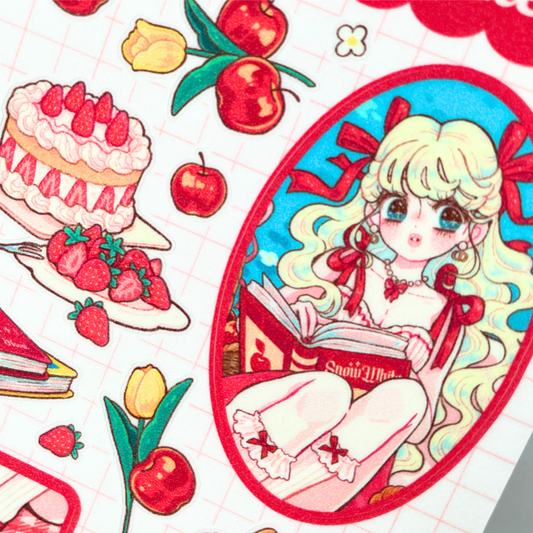 Natsuput Red Merry Stickers