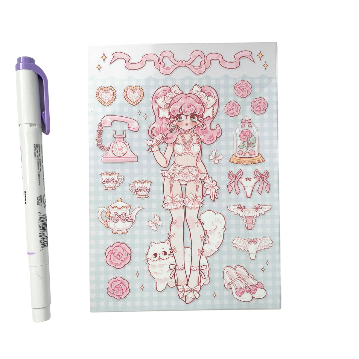 Natsuput Merry Pastel Mint Stickers