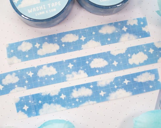 Unicorn Eclipse Clouds washi tape w171