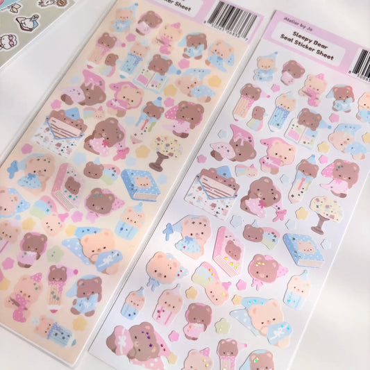 Atelier by Jo Sleepy Bear sticker B683