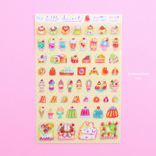 Odd Rabbits My Little Dessert transparent sticker