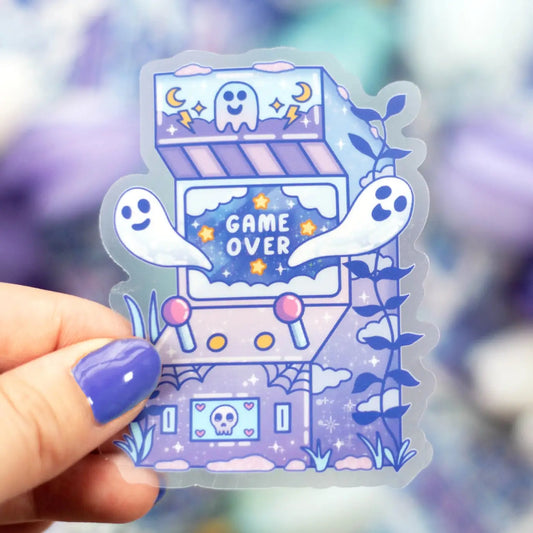 Unicorn Eclipse Ghost Arcade Clear Sticker H26