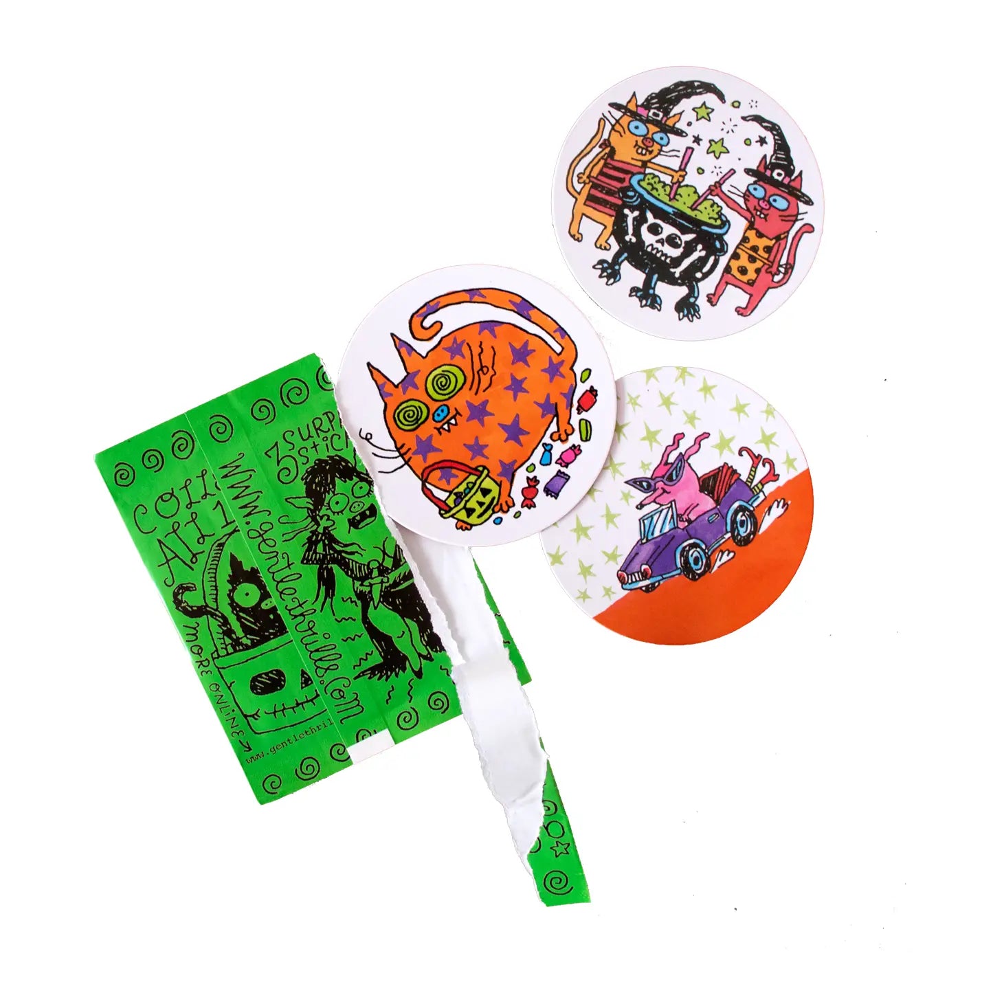 Gentle Thrills Mystery Halloween Sticker Pack H20