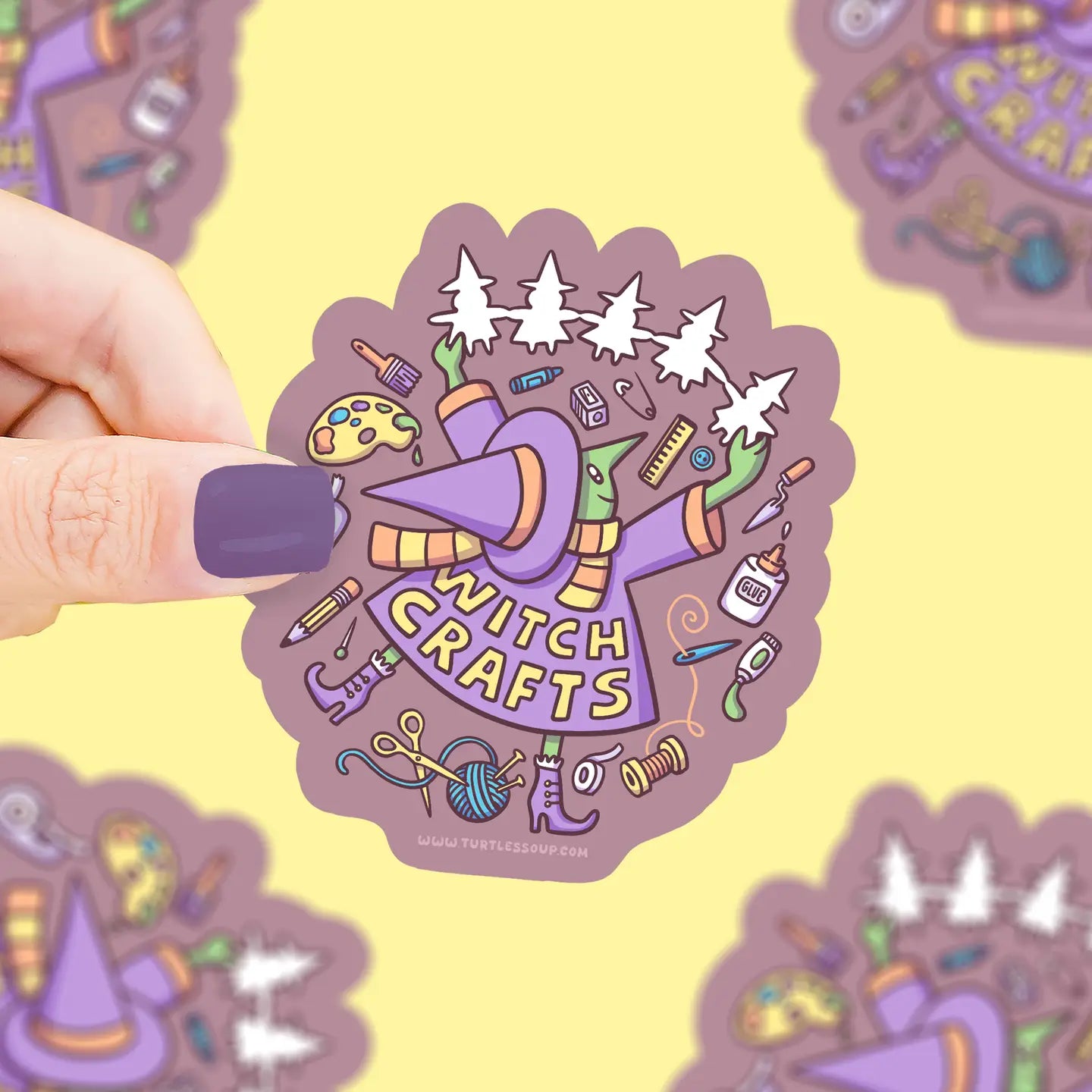 Turtle's Soup Witch Crafts  vinyl sticker H30