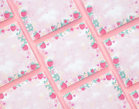 Unicorn Eclipse Strawberry memo sticky notes m1