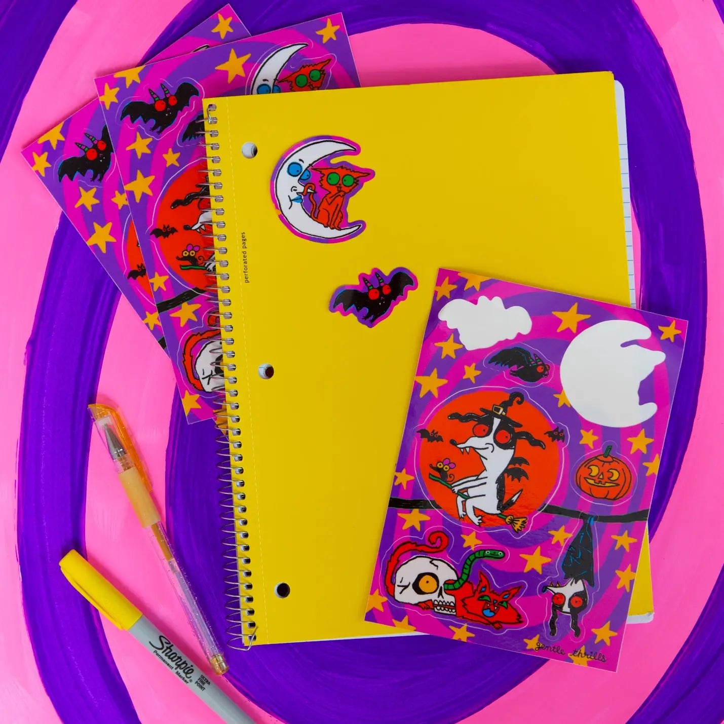 Gentle Thrills Halloweenie Sticker Sheet H21