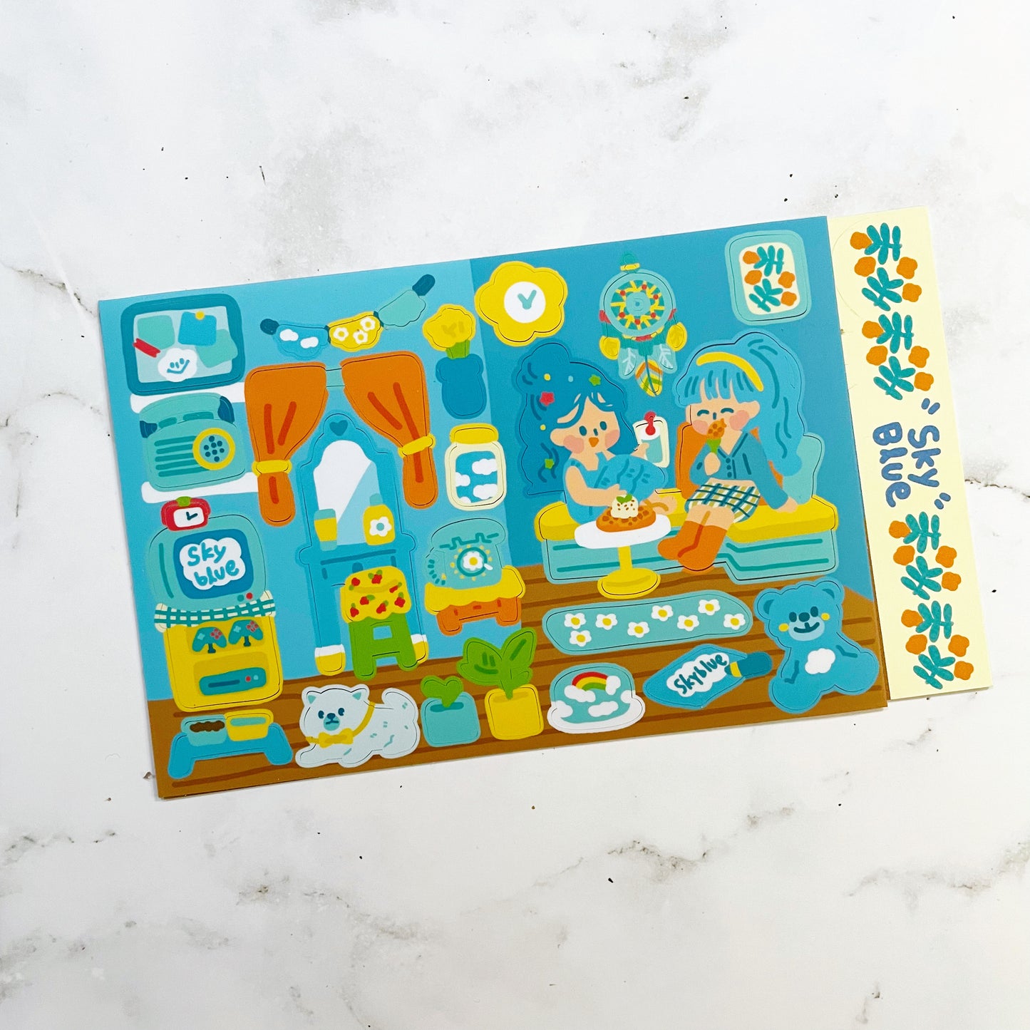 Dingamart Sky Blue sticker A976