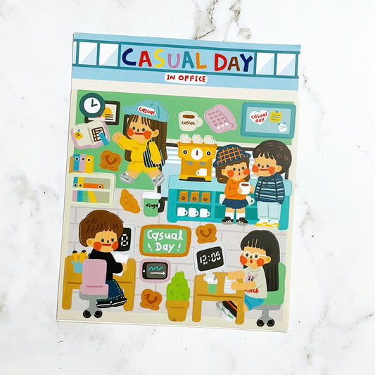 Dingamart Casual Day sticker A154