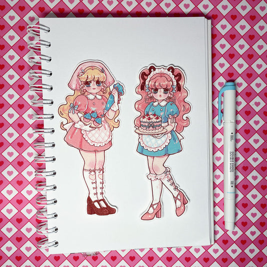 Natsuput Cake Shop Girls sticker set b669